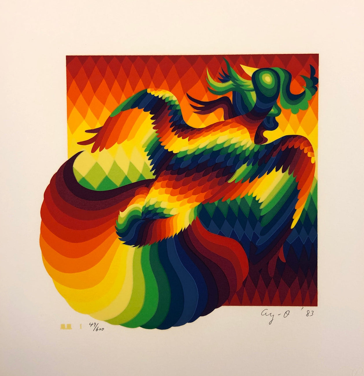 Phoenix, Ay-O, 1983Screenprint on paper31.5 x 30.0 cmEdition of 600