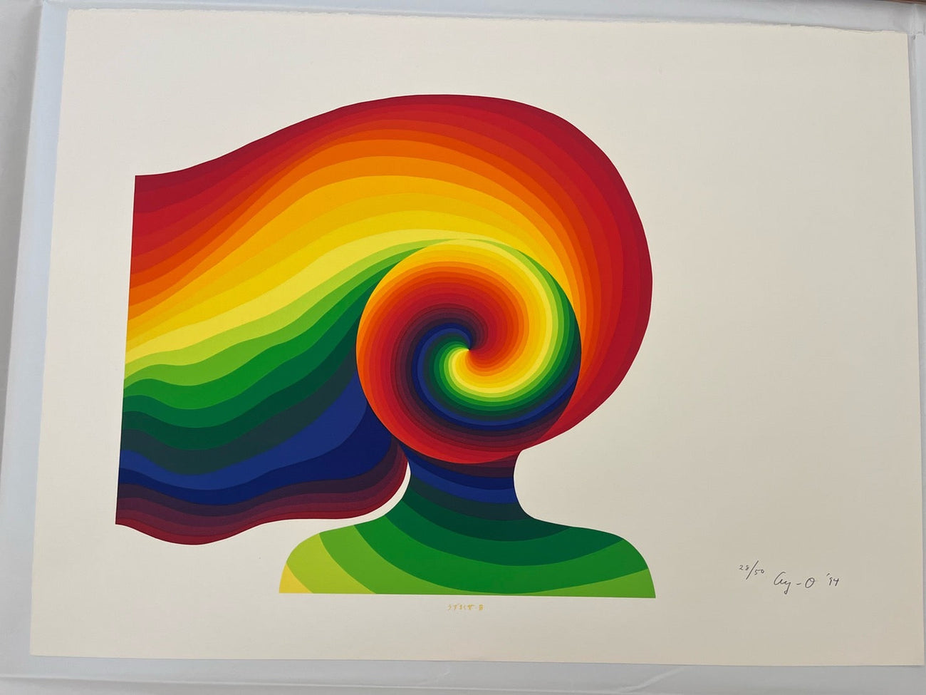 Swirling woman B, Ay-O, 1994Screenprint on paper56.0 × 76.1 cmEdition of 50