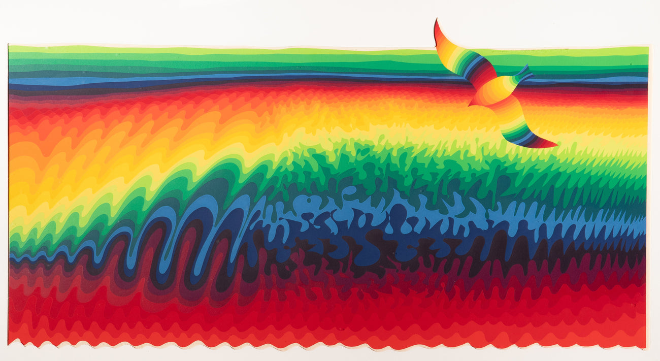 Sea Meadow I, Ay-O, 1978Silkscreen on paper55.0 × 110.0 cm