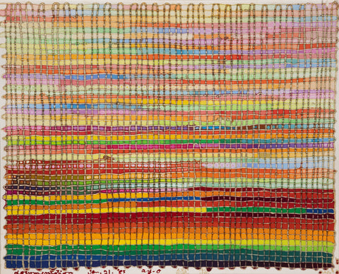 Documentation, Ay-O, 1985Acrylic on canvas93.5 ×75.3 × 6.4 cm