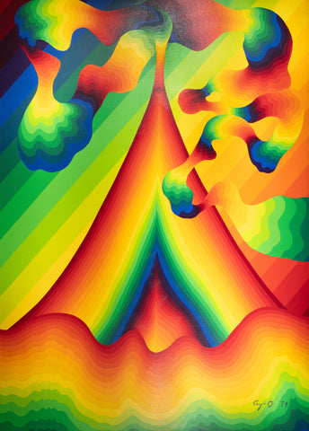 Volcano, Ay-O, 1974Acrylic on canvas241.0 × 173.0 cm