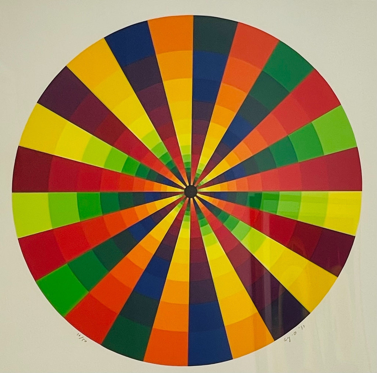 Geometrical Rainbow Hole A I, Ay-O, 1993Screenprint on paper63.0 × 63.0 cmEdition of 50