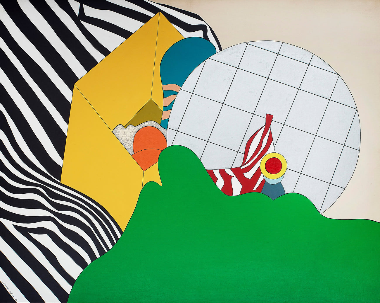 Kaleidoscope, GO YAYANAGI, 1970Oil, acrylic on canvas130.0 × 162.0 cm
