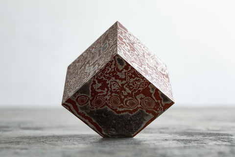 Uncovered Cube #129, MADARA MANJI, 2024Copper, silver, gold, brass9.5 × 9.5 × 9.5 cm