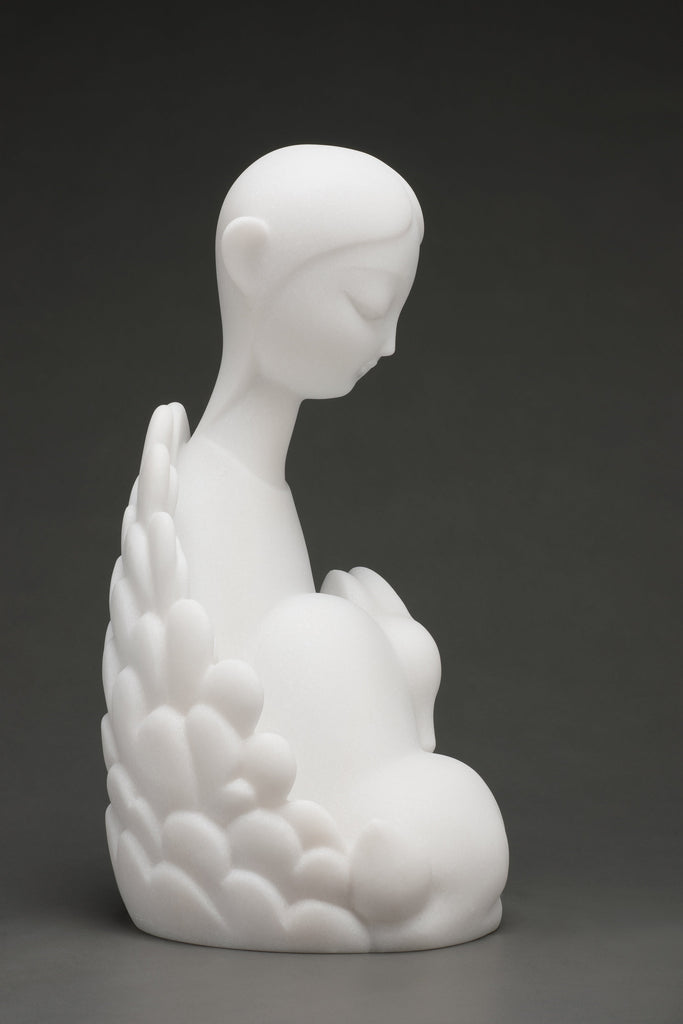 When Mountain Flowers Run Riot for Miles and Miles, LI WEI and LIU ZHIYIN, 2024White marble50.0 × 25.0 × 28.0 cmEdition of 8