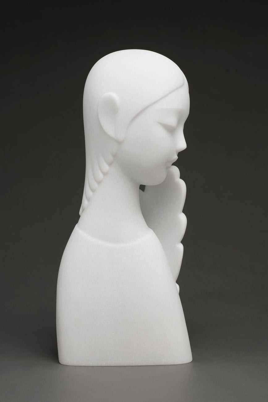 The Orchid, LI WEI and LIU ZHIYIN, 2024White marble50.0 × 15.0 × 23.0 cmEdition of 8