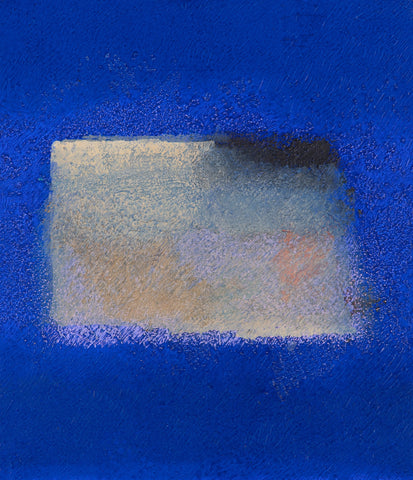 IN BLUE Oct '23 (Ⅰ), KATSUYOSHI INOKUMA, 2023Acrylic, coffee powder on paper53.0 × 45.5 cm