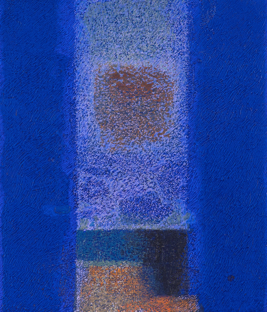 IN BLUE Oct '23 (Ⅱ), KATSUYOSHI INOKUMA, 2023Acrylic, coffee powder on paper53.0 × 45.5 cm