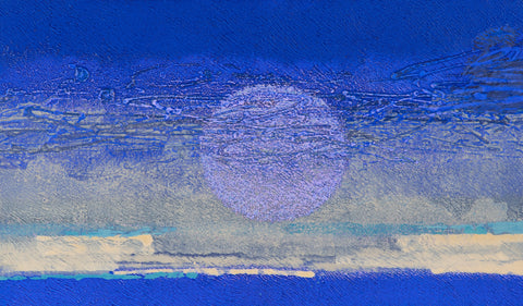 IN BLUE Oct '23, KATSUYOSHI INOKUMA, 2023Acrylic, coffee powder on paper35.0 × 59.0 cm