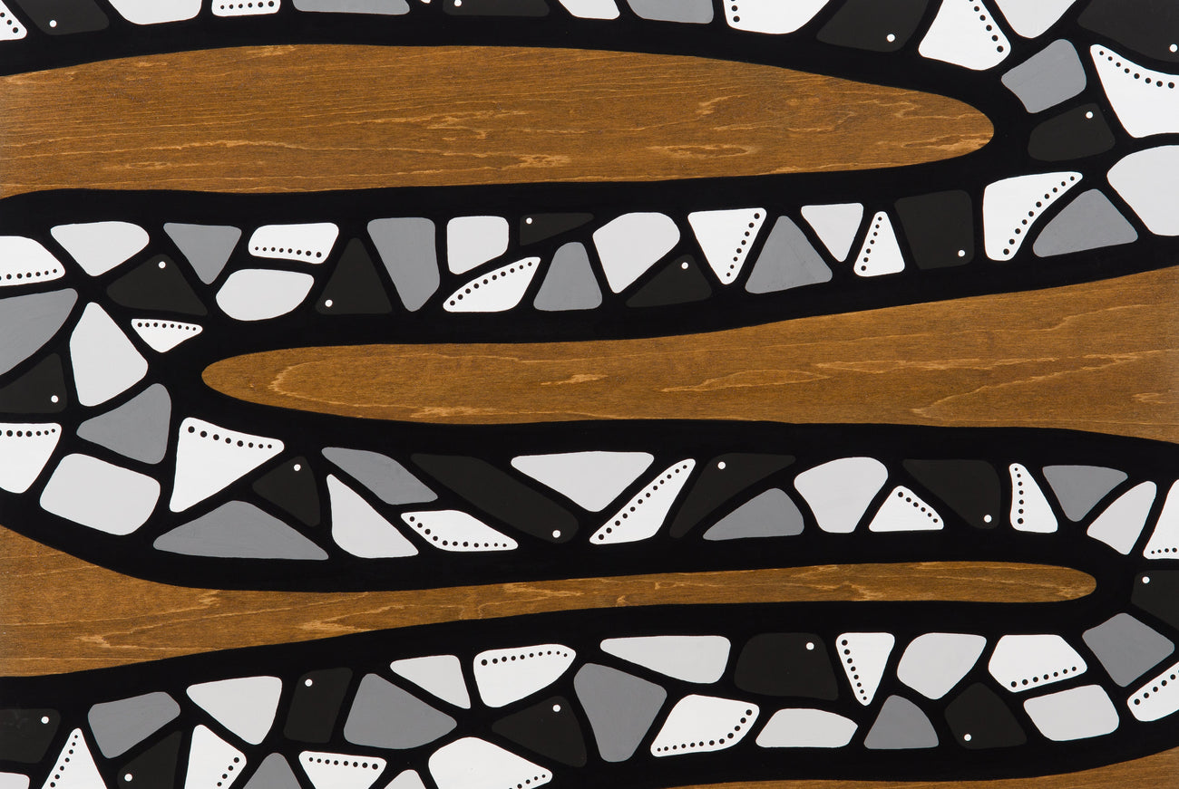 Untitled AH-454, AHHI CHOI, 2024Acrylic on wooden panel41.0 × 60.5 cm