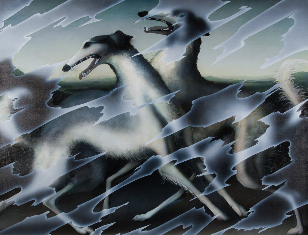 Borzoi, AIRE AKIYAMA, 2024Oil and acrylic on canvas91.0 × 116.7 cm