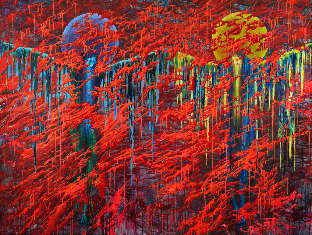 Who Decides?, CHI PENG, 2022Acrylic on canvas200.0 × 270.0 cm