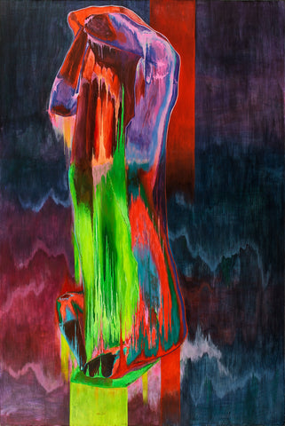 Reflection without the Mirror, CHI PENG, 2022Acrylic on canvas180.0 × 120.0 cm