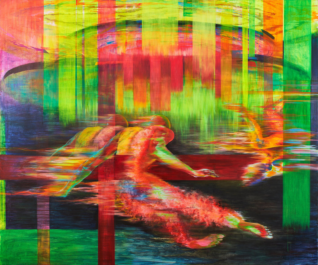 Buffering, CHI PENG, 2022Acrylic on canvas194.0 × 234.0 cm