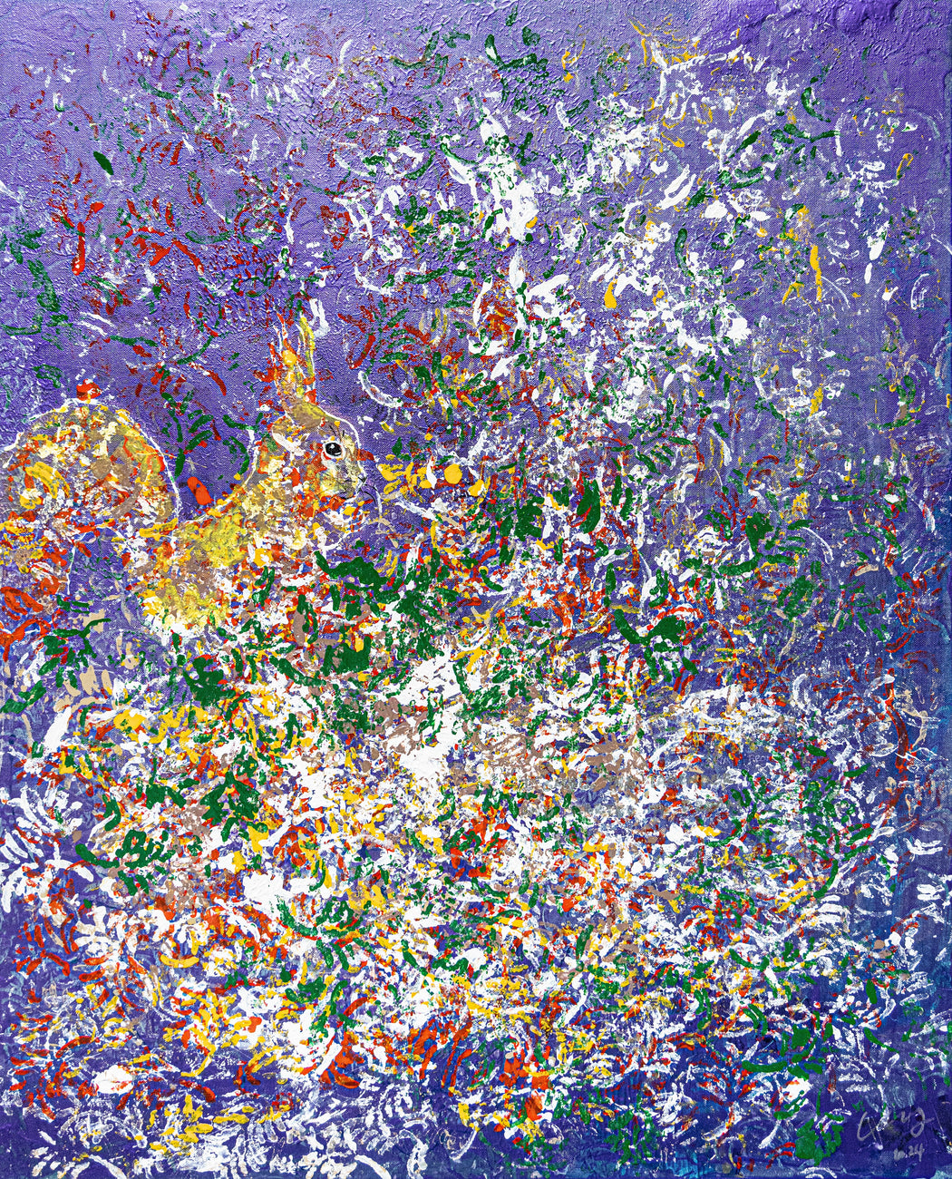 Lavender Dreams, DEMOS CHIANG, 2024Canvas, mixed media83.5 × 68.0 cm