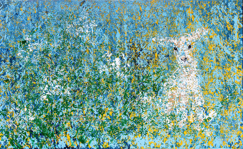 Waiting to Bloom, DEMOS CHIANG, 2024Canvas, mixed media134.0 × 84.0 cm