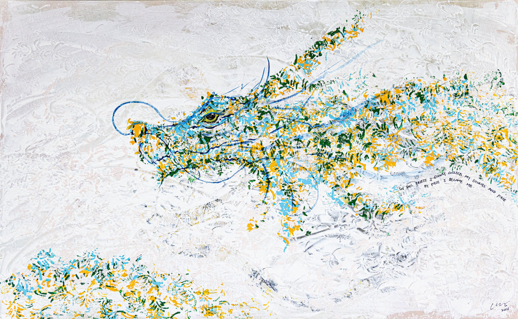 In breeze, DEMOS CHIANG, 2024Canvas, mixed media134.0 × 83.0 cm