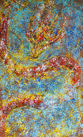 Sun tan, DEMOS CHIANG, 2024Canvas, mixed media134.0 × 84.0 cm