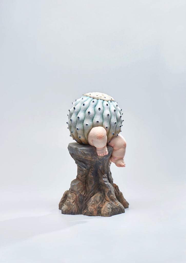 Child King, HUANG PIN TONG, 2024Acrylic, Oil on camphor wood39.6 × 24.3 × 24.0 cm