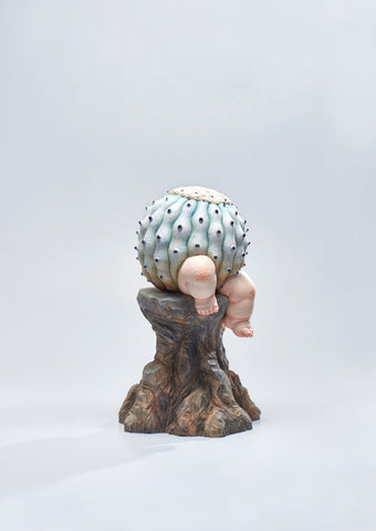 Child King, HUANG PIN TONG, 2024Acrylic, Oil on camphor wood39.6 × 24.3 × 24.0 cm