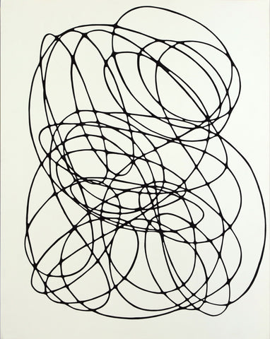 LOOP, JEFF ROSS, 2018Indian ink on paper61.0 × 48.0 cm