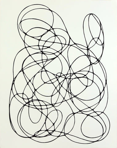 LOOP08, JEFF ROSS, 2020Indian ink on paper61.0 × 48.0 cm