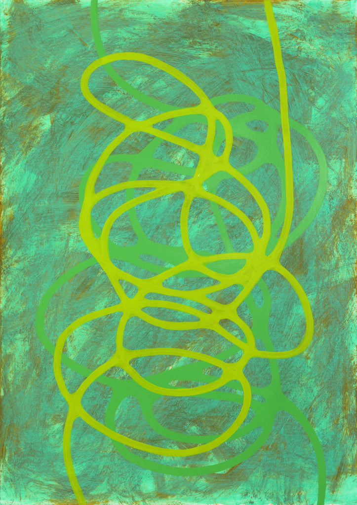 LOOP Abstracts36, JEFF ROSS, 2019Acrylic paint on paper59.5 × 42.0 cm