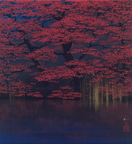 Foliage, KAZUYUKI FUTAGAWA, 2010Natural Pigment on Japanese Paper32.1 × 29.1 cm