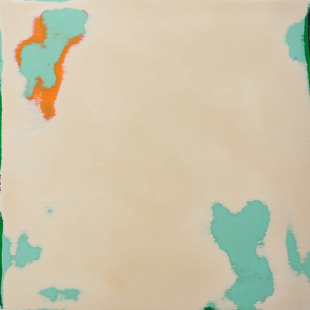 Overlaid Series No. 24-04-16, KIM DEOK HAN, 2024East lacquer on panel25.0 × 25.0 × 4.5 cm