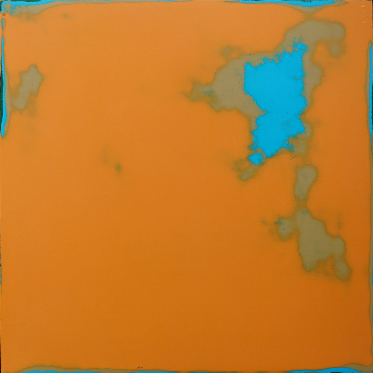 Overlaid Series No. 24-04-25, KIM DEOK HAN, 2024East lacquer on panel25.0 × 25.0 × 4.5 cm