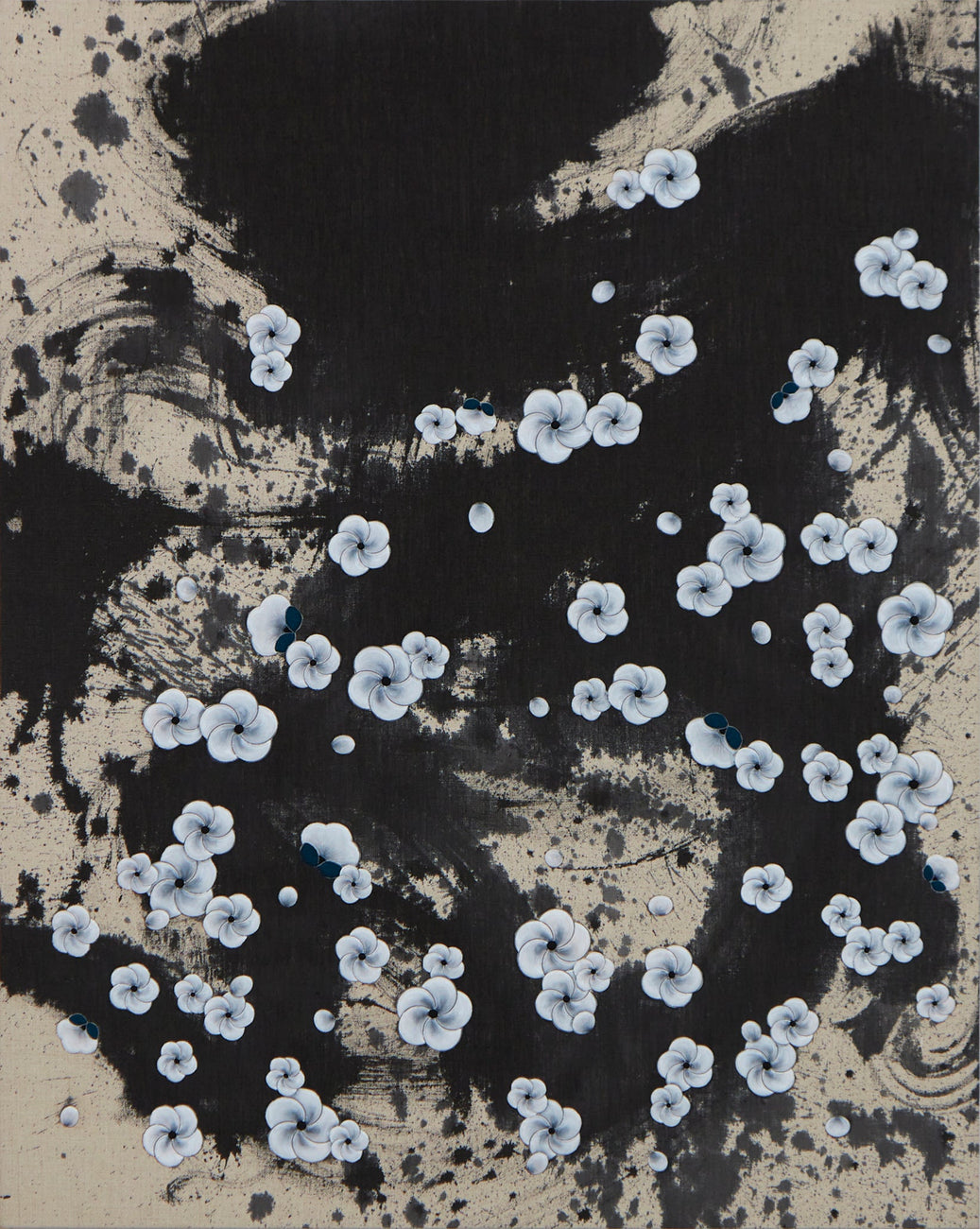 S Ume #2, KOHEI KYOMORI, 2024Mineral pigments, UV resin on canvas91.0 × 72.7 × 3.0 cm