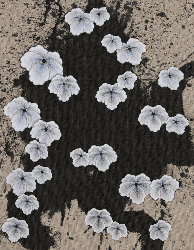 S Tsuta #5, KOHEI KYOMORI, 2024Mineral pigments, UV resin on canvas41.0 × 31.8 × 2.0 cm