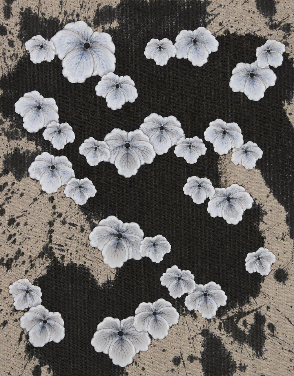 S Tsuta #6, KOHEI KYOMORI, 2024Mineral pigments, UV resin on canvas41.0 × 31.8 × 2.0 cm