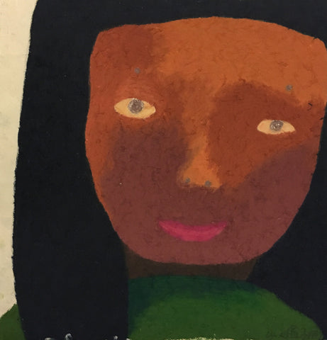 Untitled WB-6, NOBUKO WATABIKI, 1997Oil pastel on paper28.0 x 27.0 cm
