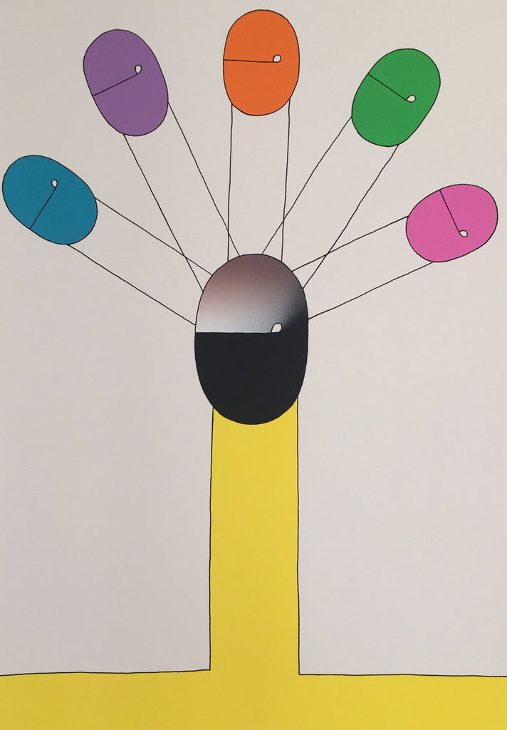 5 colors on top 86/150, SADAMASA MOTONAGA, 1993Silkscreen on paper66.0 × 46.0 cm