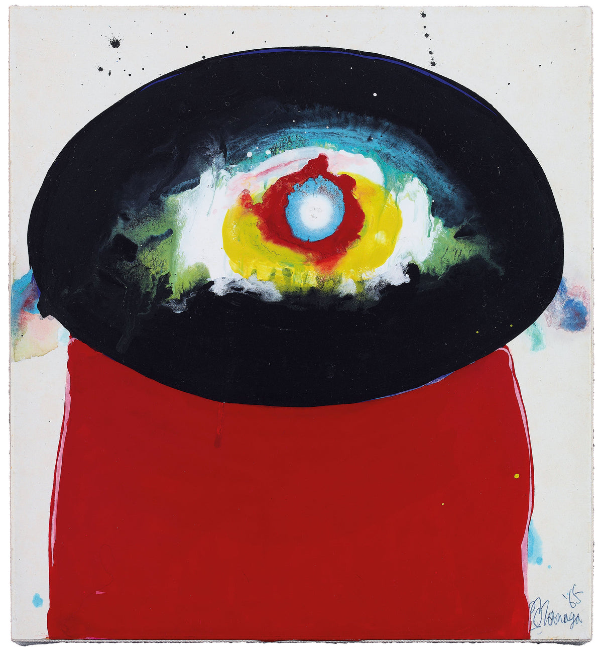 Untitled, SADAMASA MOTONAGA, 1965Enamel on paper27.0 × 24.0 cm