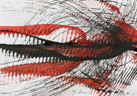 Untitled SY-P-80, YASUO SUMI, 1978Ink on paper18.3 × 25.7 cm