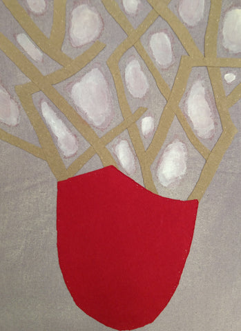 Untitled 4-G, NOBUKO WATABIKI, 2010Canvas, Fabric33.3 × 24.2cm