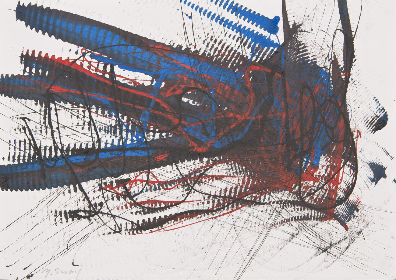 Work SY-P-24, YASUO SUMI, 1988Ink on paper26.8 × 38.0cm