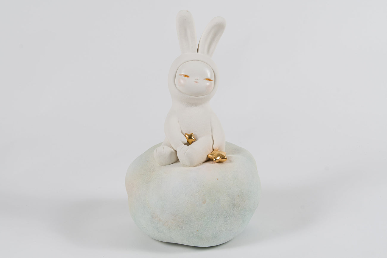 Clouds, Stars and Rabbits - Look, MIYAKO TERAKURA, 2023Ceramic26.0 × 25.8 × 41.5 cm